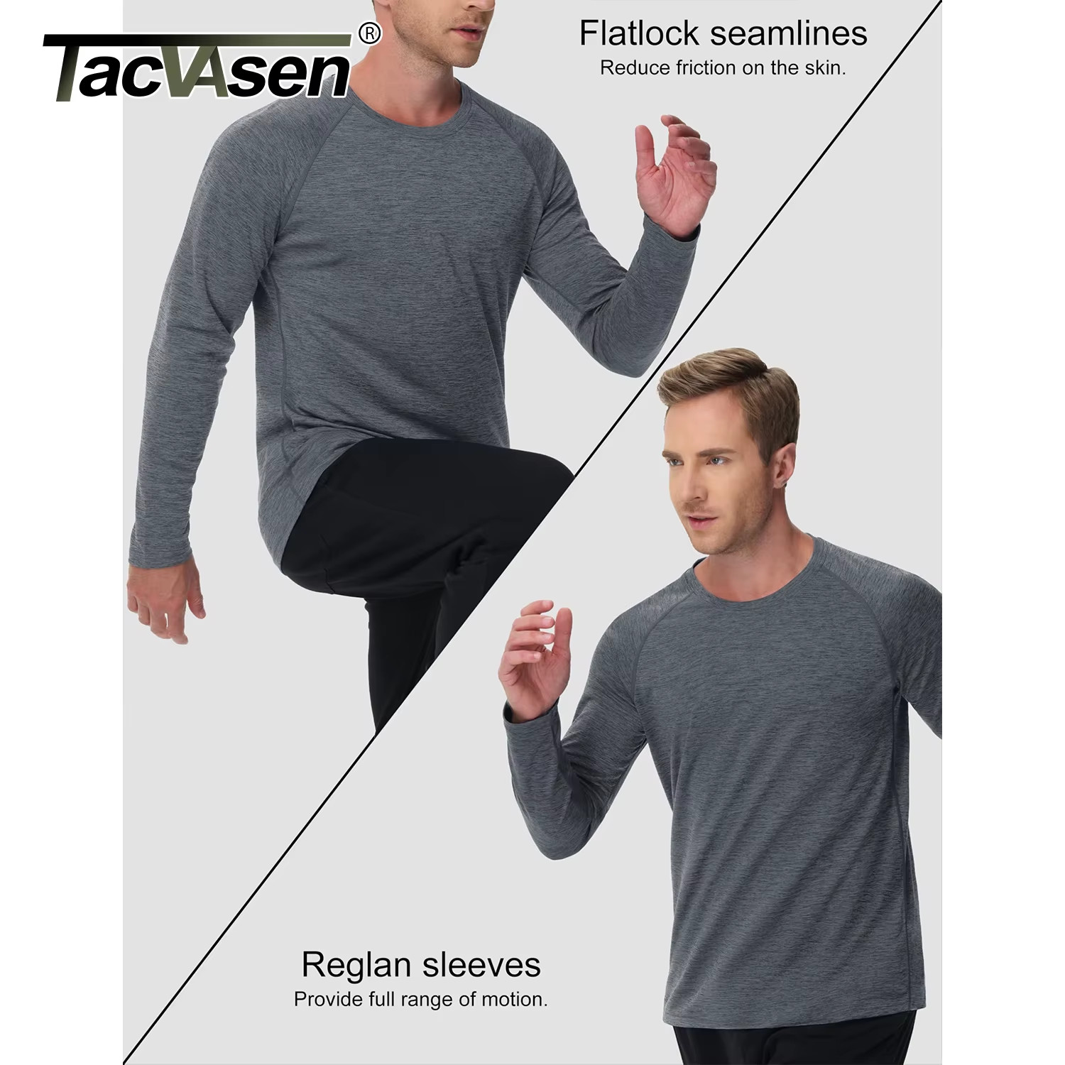 Mens Sports Shirt Long Sleeve UPF50+ Quick Dry Breathable Outdoor Fitness gallery