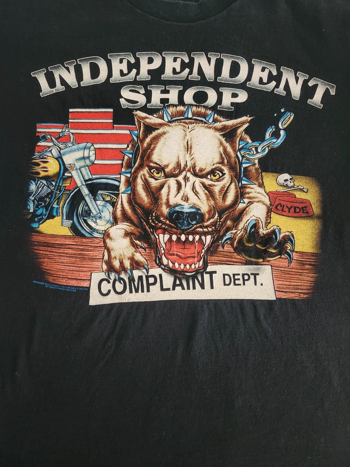 Vintage 1993 Harley Davidson Hamburg Germany T Shirt XXL Single Stitch Trinity 9 gallery