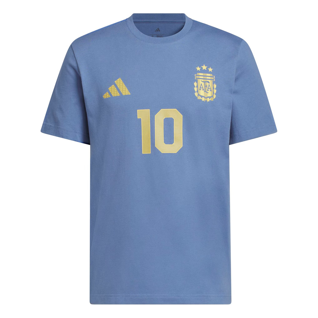 Lionel Messi Argentina National Team adidas Name & Number T-Shirt gallery