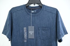 NEW VRST Men’s Essential SS Pocket Tee Ardosia Slate Sz S Athleisure Gym Train