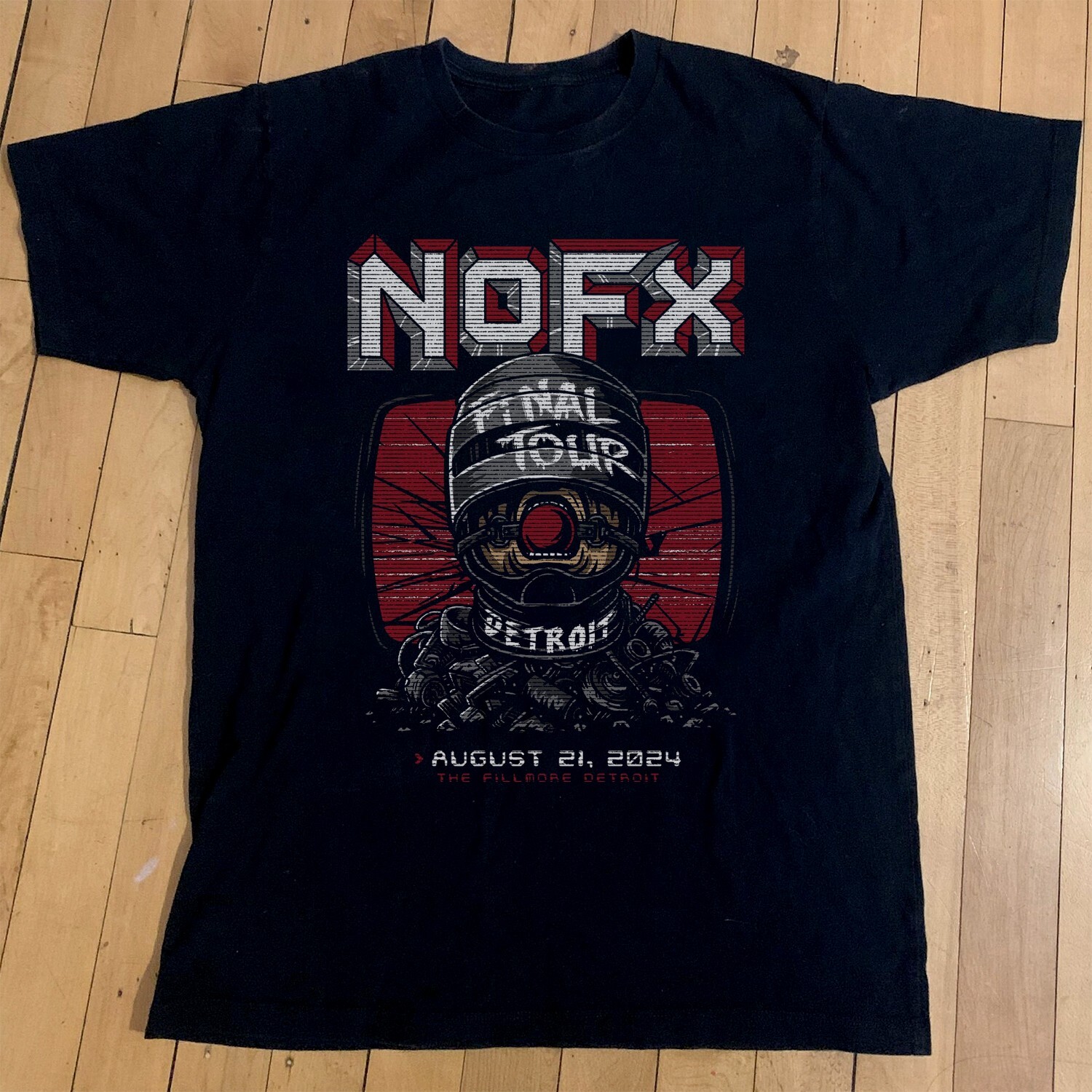 NOFX Final Tour 2024 The Fillmore In Detroit MI Unisex Black S-5XL T-shirt