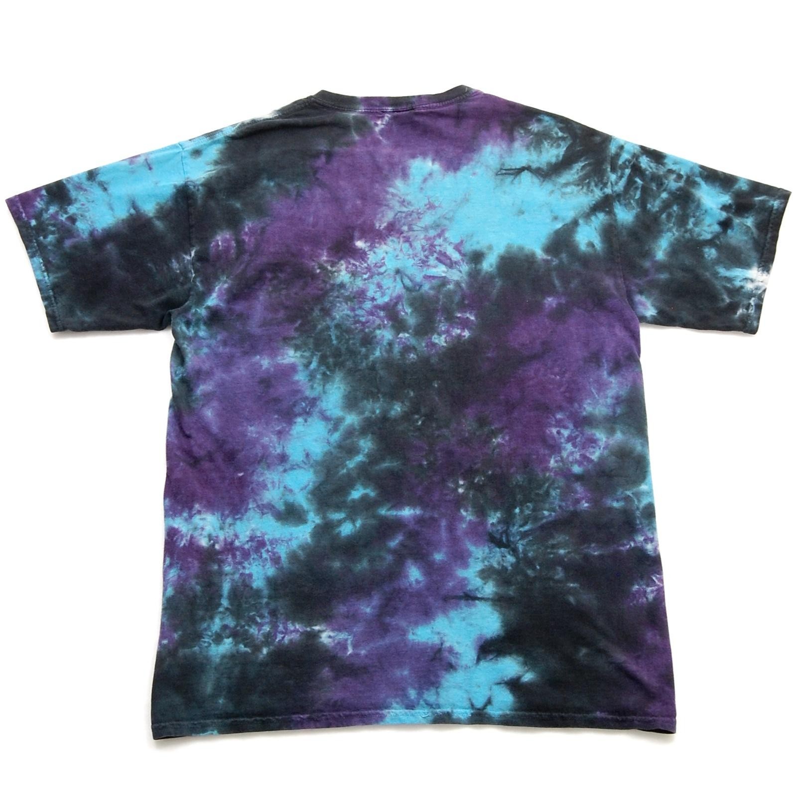 Jimi Hendrix Shirt Mens Large Purple Blue Tie Dye Rock Graphic Liquid Blue 2009 gallery