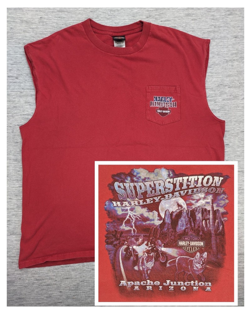 HARLEY DAVIDSON SUPERSTITION 2XL APACHE JUNCTION, AZ GOLD MINER 2010 Wolf Biker