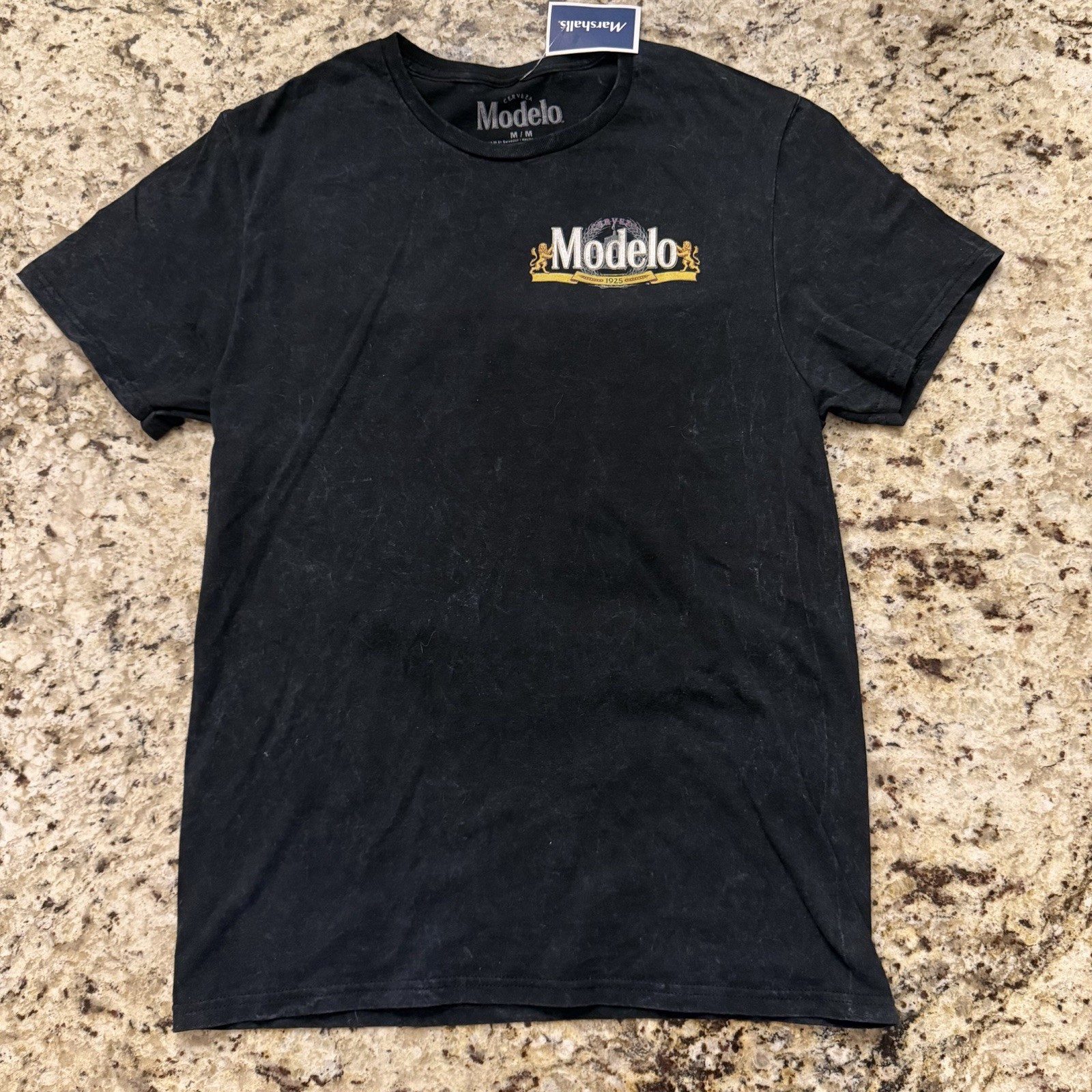 Modelo Cerveza Est 1925 Graphic T-Shirt Men’s Size M NWT Black with Grey Fleck gallery