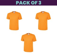 Pack 5 & 3 Uneek Classic T-Shirt Plain Casual Wear stag do hen Unisex UC301