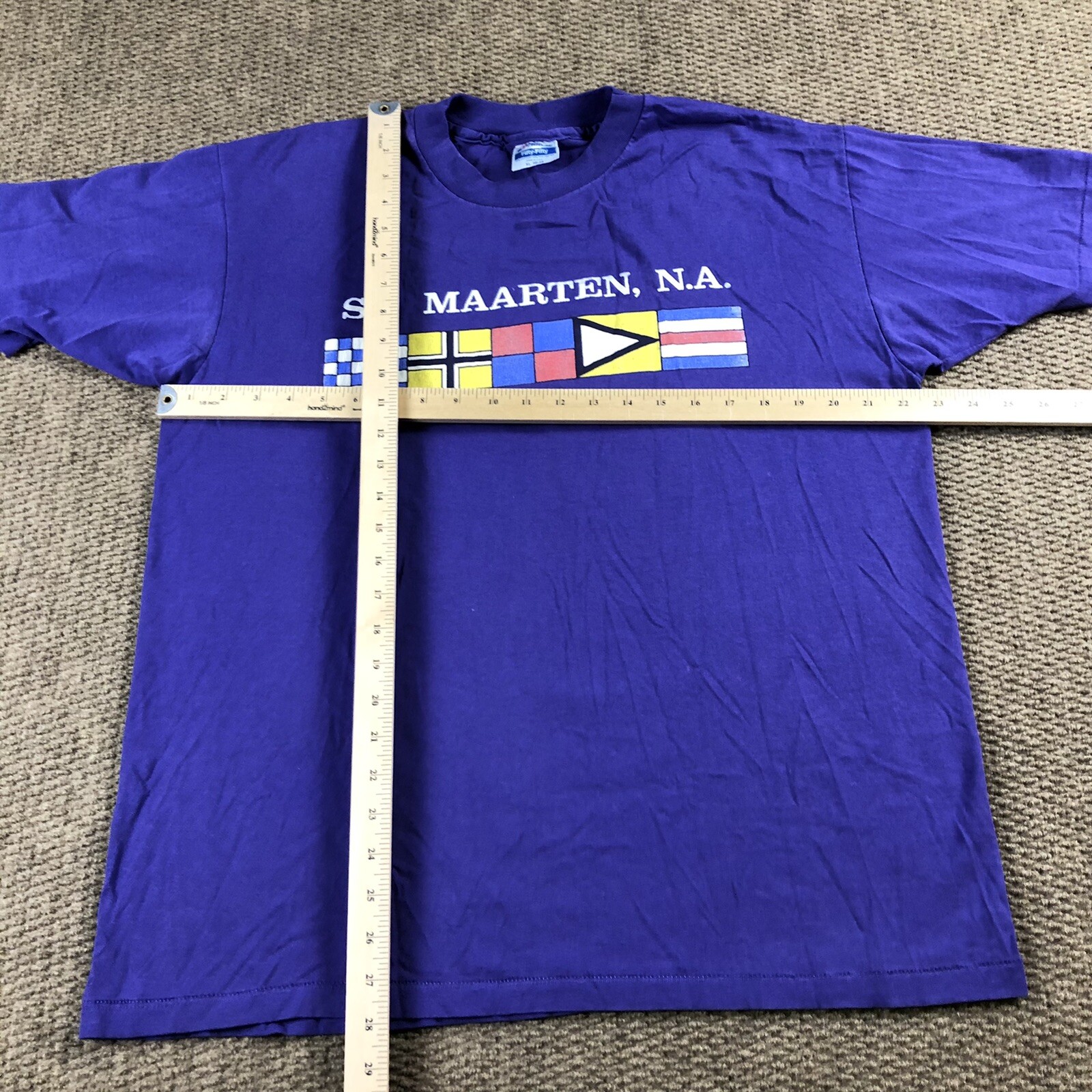 Vintage 80s 90s T Shirt XL Single Stitch St. Maarten N.A. Souvenir Graphic Tee gallery