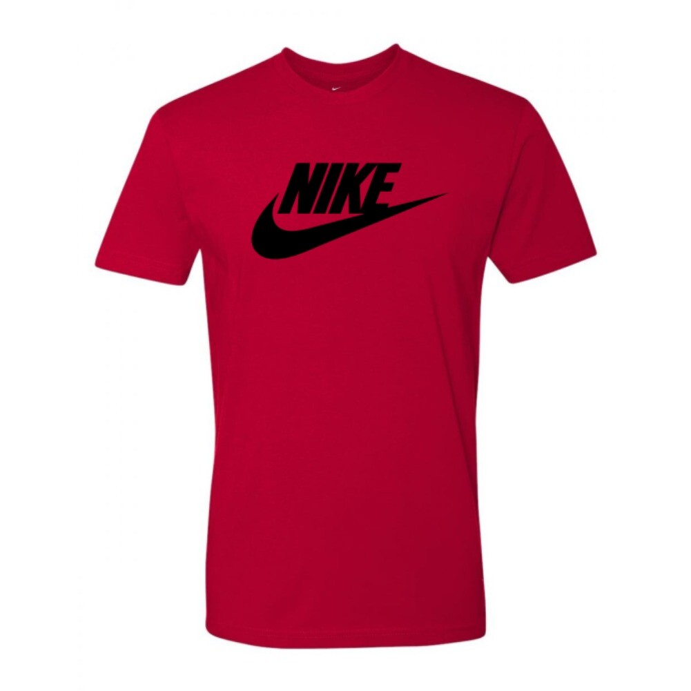 Nike Men's T-Shirt Logo Swoosh Printed Athletic Active Short Sleeve Shirt gallery