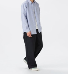 (ASK availability First) BEAMS polyester broadcloth regular collar shirt NEW