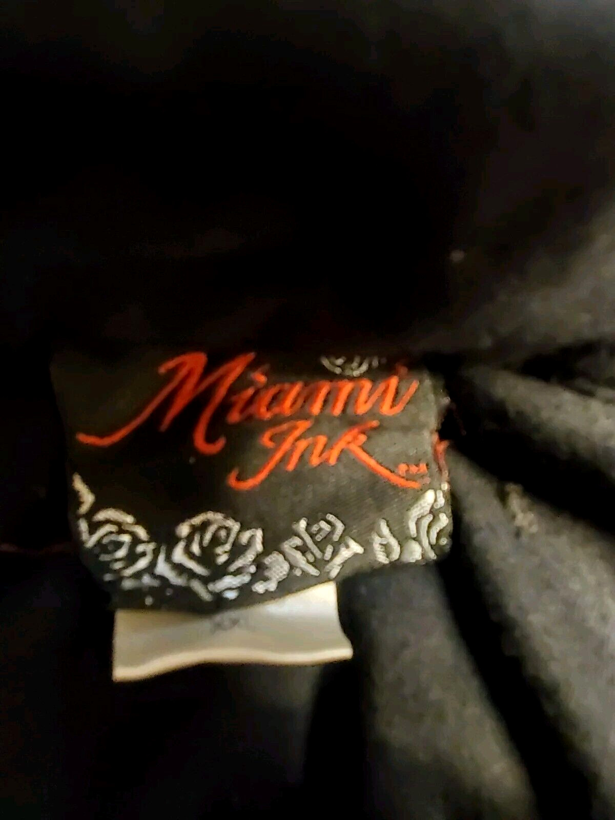 Miami Ink Polo Mens XXL 2008 Y2K Graphic Art Shirt Double Sided "AS IS" READ gallery