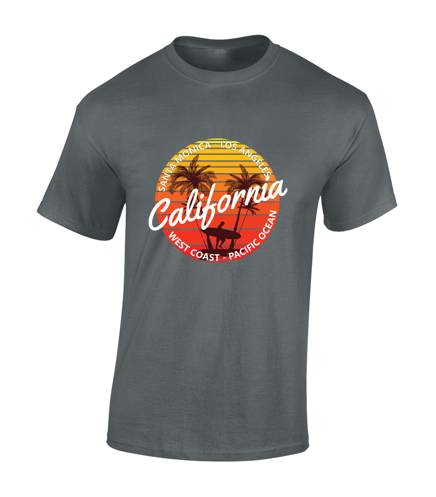 CALIFORNIA WEST COAST MENS T SHIRT COOL SUMMER BEACH HOLIDAY CLOTHING TOP gallery