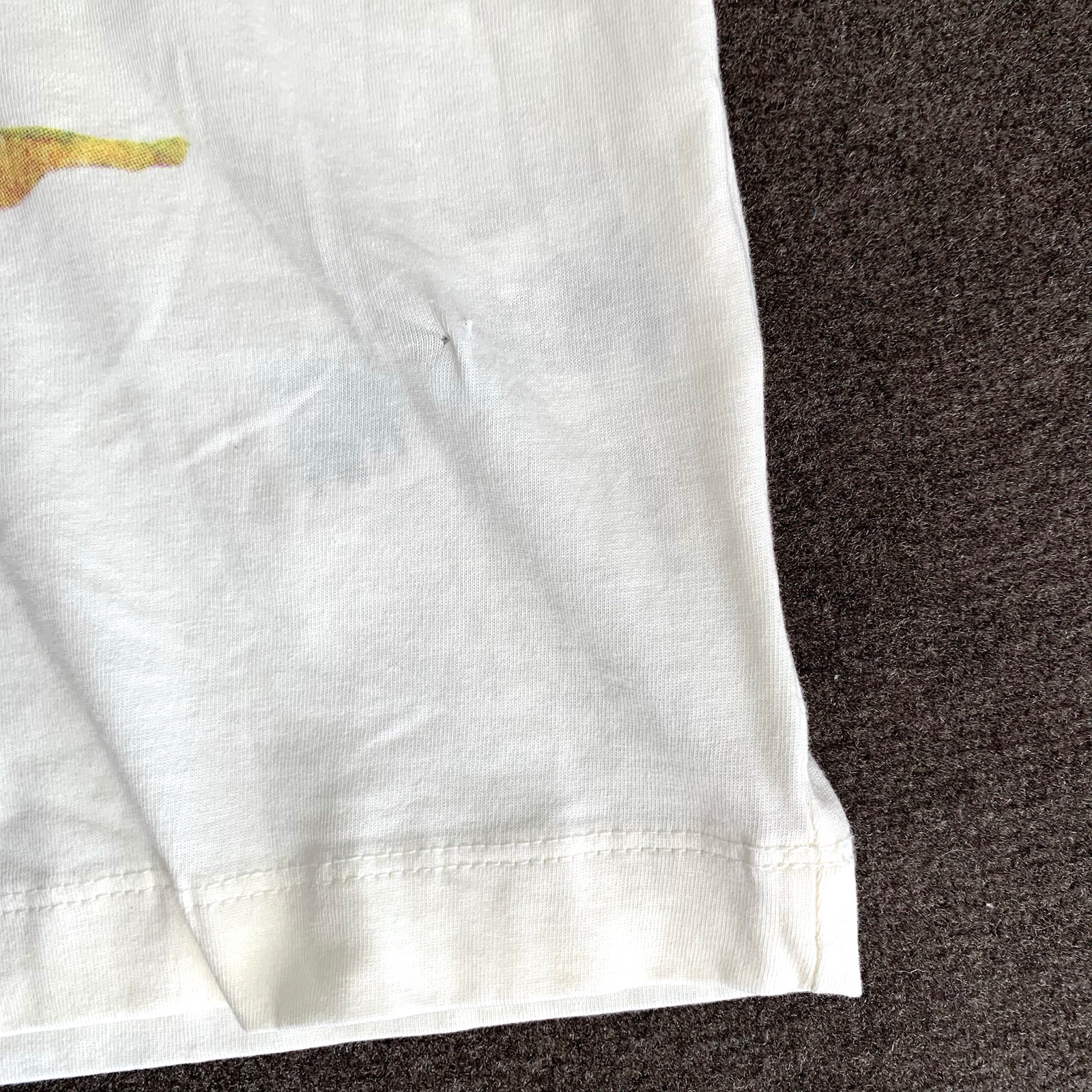 True Religion Mens T-Shirt Size Small Cowboy Graphic Print Embroidered Beige gallery
