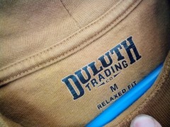 Duluth Trading Co Mens Mock Neck Long Sleeve Shirt M Sandstone