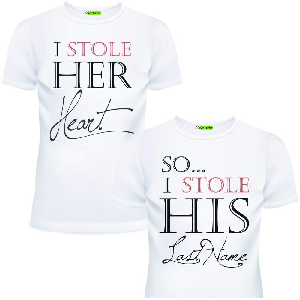Matching Shirts for Couples Funny His & Hers T-Shirts, Matching Couple Shirts