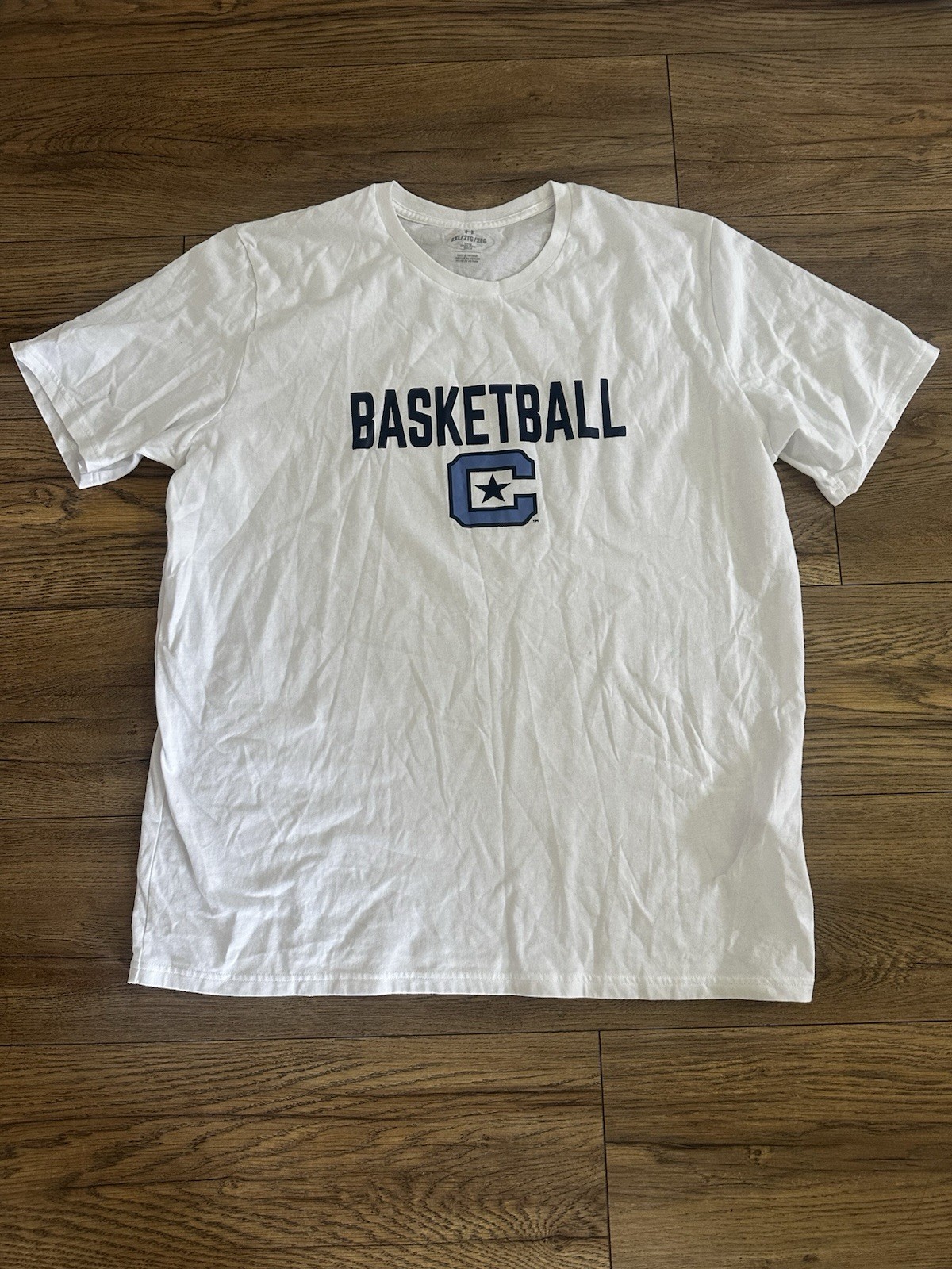 The Citadel Men’s Basketball White T-Shirt – Under Armour – 2XL