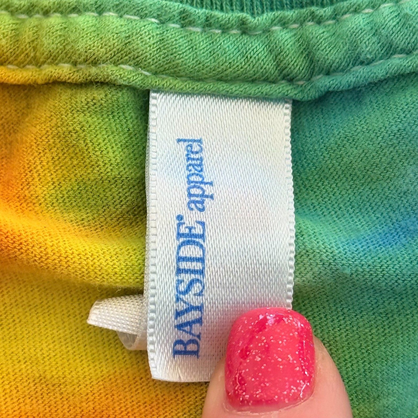 Ben & Jerry's Tie Dye Shirt Bayside USA 100% Combed Ring Spun Cotton USA Medium gallery