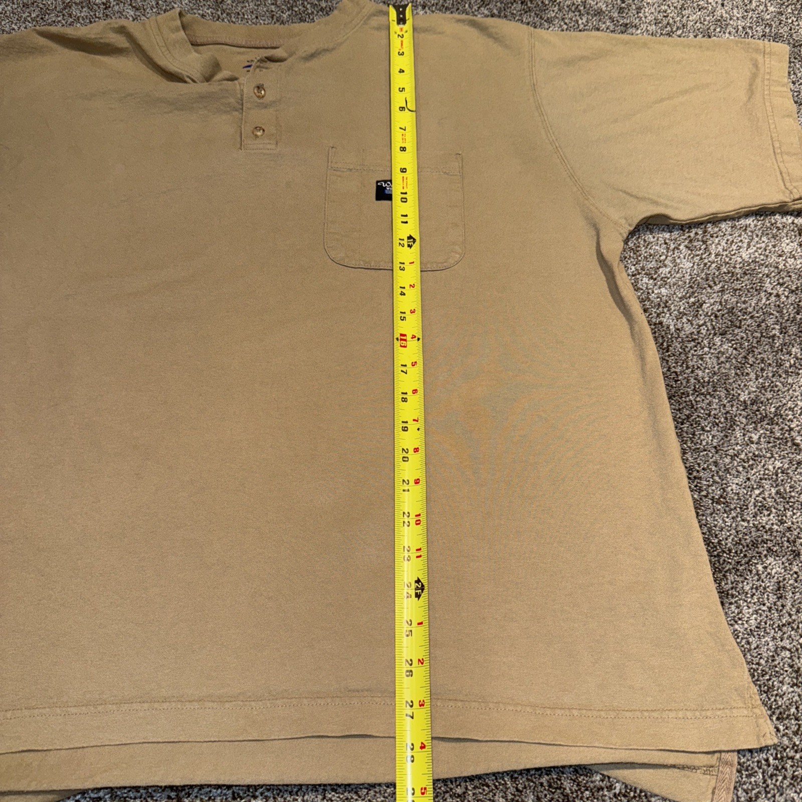 Walls Work Wear T-shirt Tan XL Basic Comfort Casual Streetwear Classic gallery