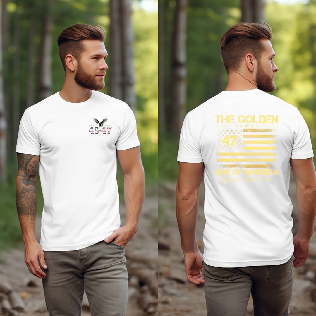 Trump Vance 2024 The Golden Age of America Great MAGA Golf 45 47 Eagle T-Shirt gallery