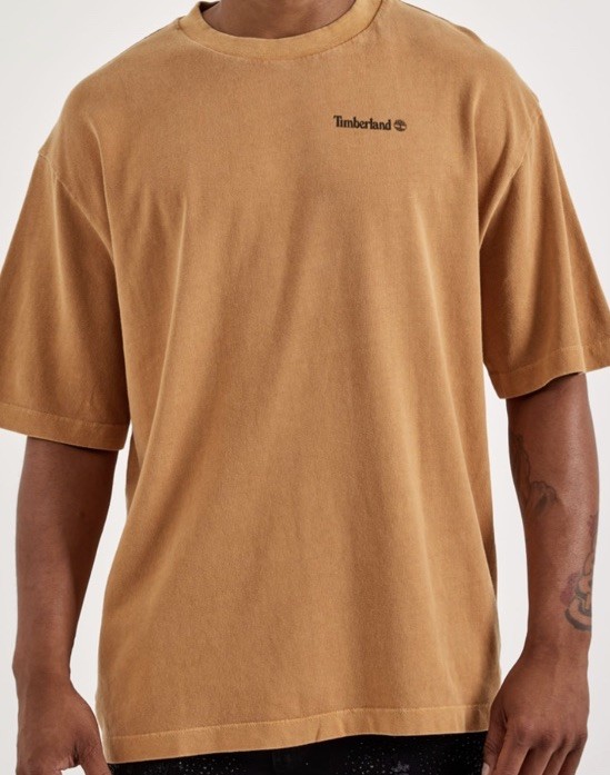 Timberland Footprint Tee Shirt Men’s Size Large Wheat Organic Cotton Tb0a6mh7 gallery