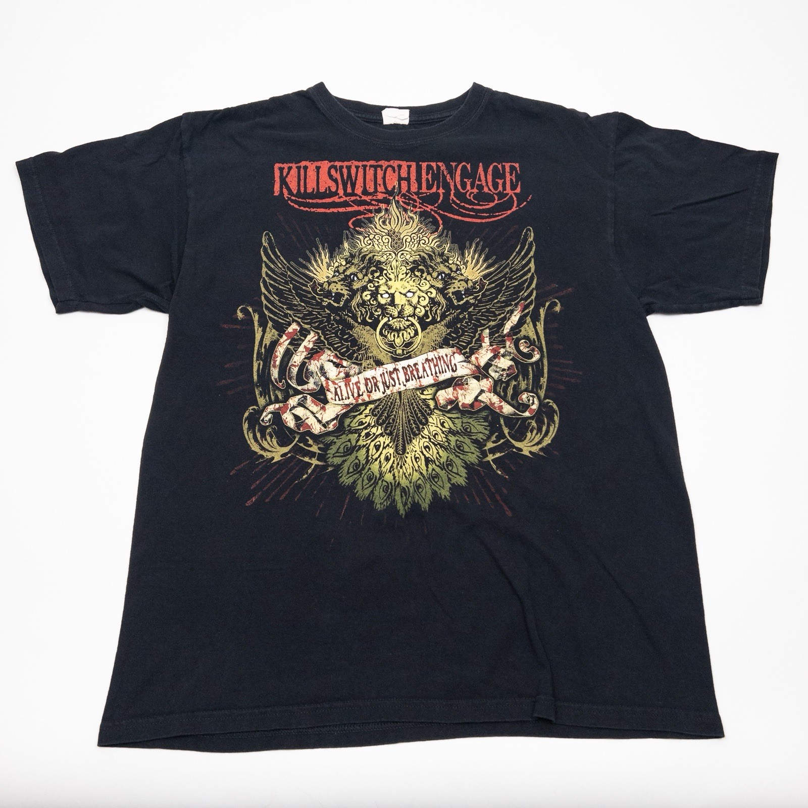Killswitch Engage T Shirt Mens Large Black Alive Or Just Breathing Late 2000s