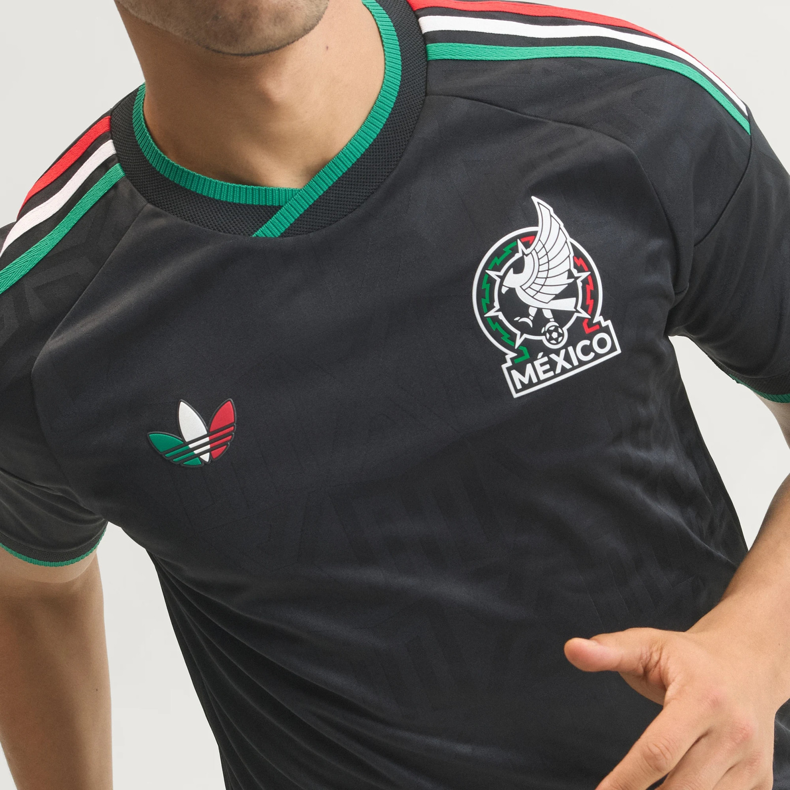 Adidas Mexico T Shirts Men's Black Crew Neck Moderate JL8546 Size gallery