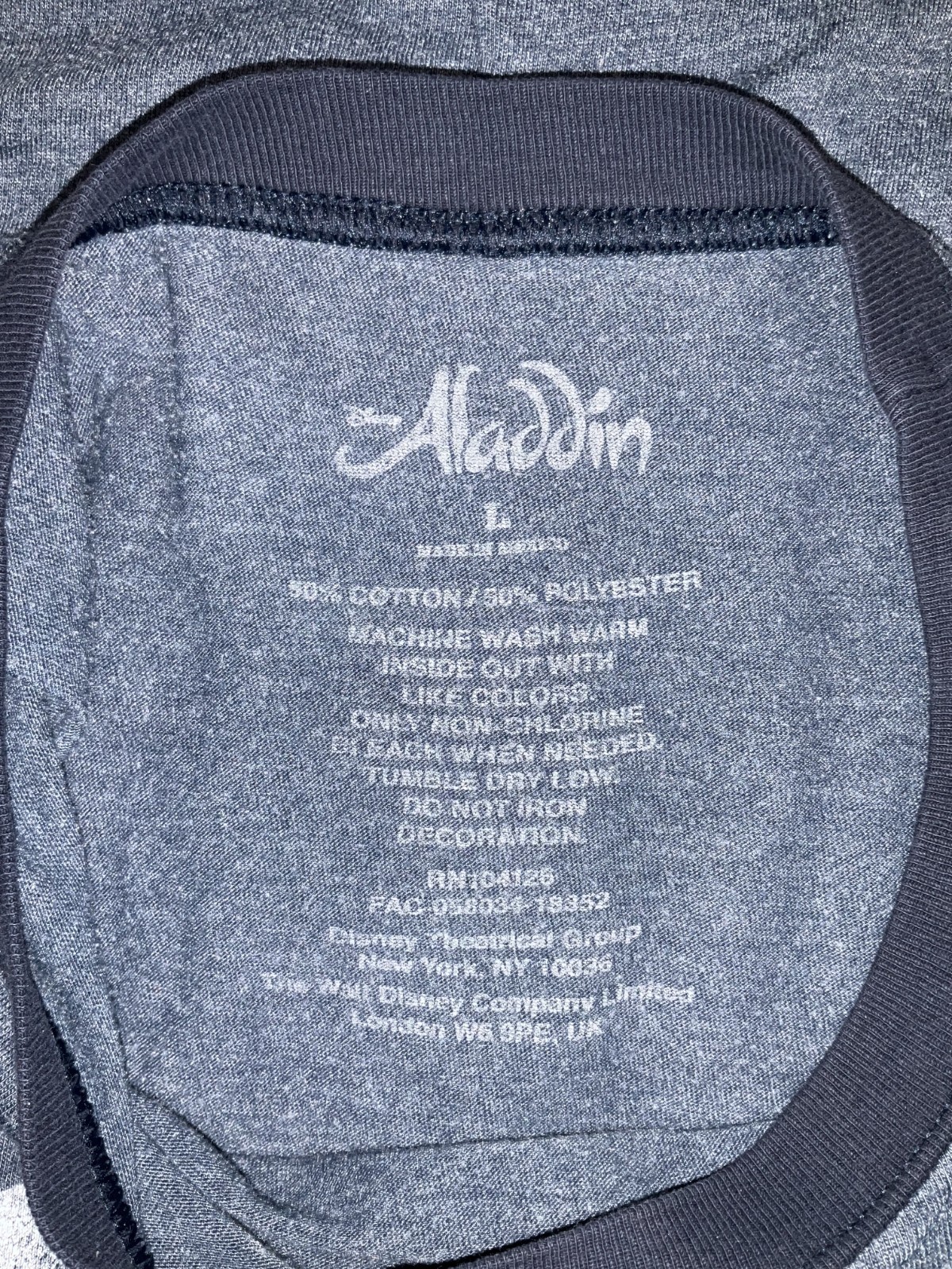 Aladdin Short Sleeve T-Shirt Men's Large Blue gallery