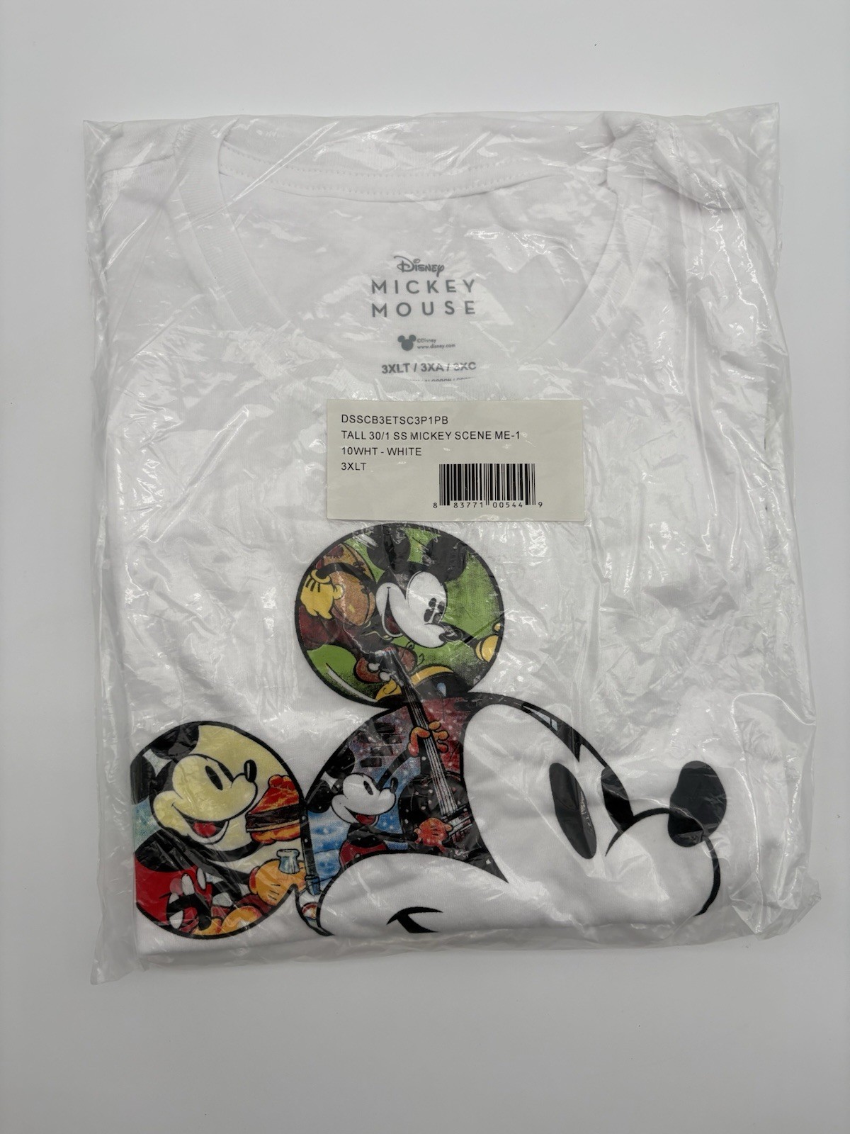 Disney Mickey Mouse Generations T-Shirt Mens Size XXXL White Graphic Artist gallery