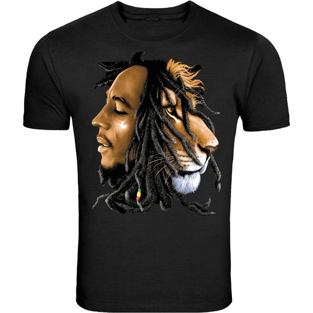 Bob Marley Smoking Joint tee Rasta One Love Lion Zion S – 5XL T-Shirt Tee