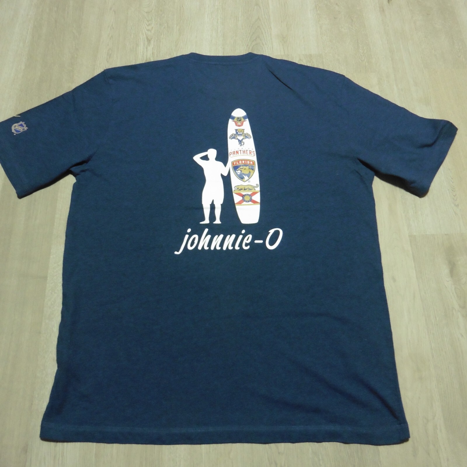 Johnnie-O Men's M Florida Panthers NHL Crew Neck T-Shirt Heather Twilight SS gallery