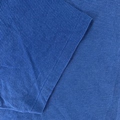 Vintage Blue Striped Kingstree Classic Shirt Mens M/L Blank Made USA Soft Tee
