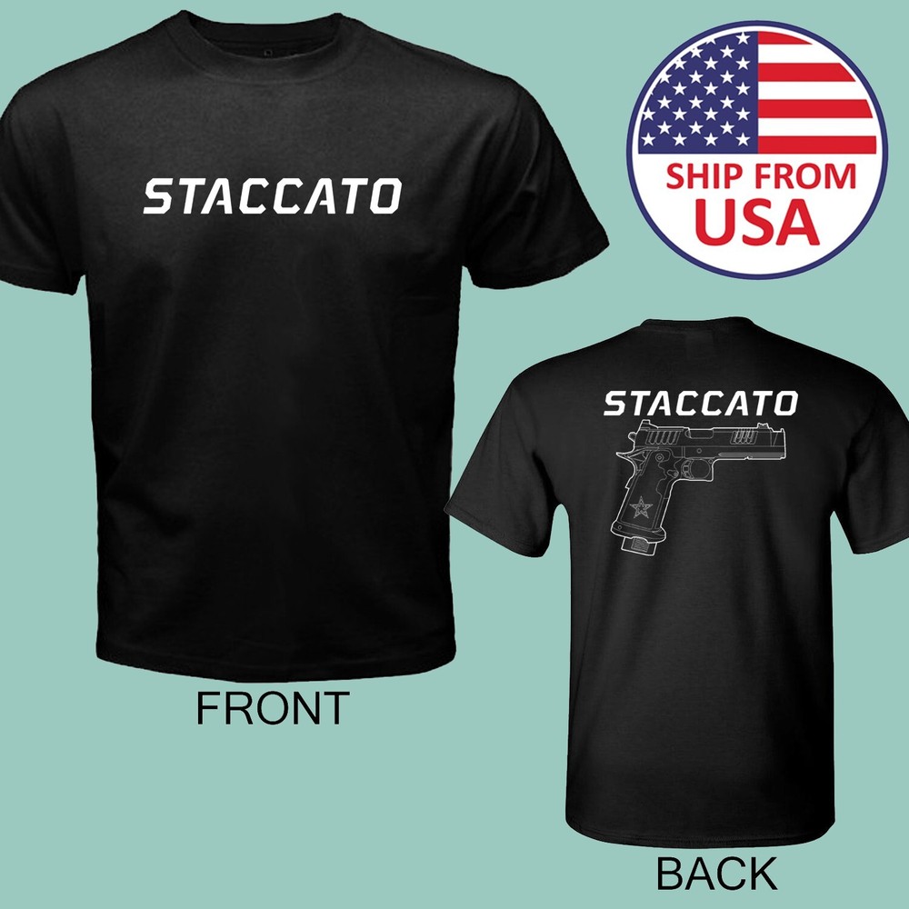 Staccato Guns Firearms Men’s Black Size S to 5XL