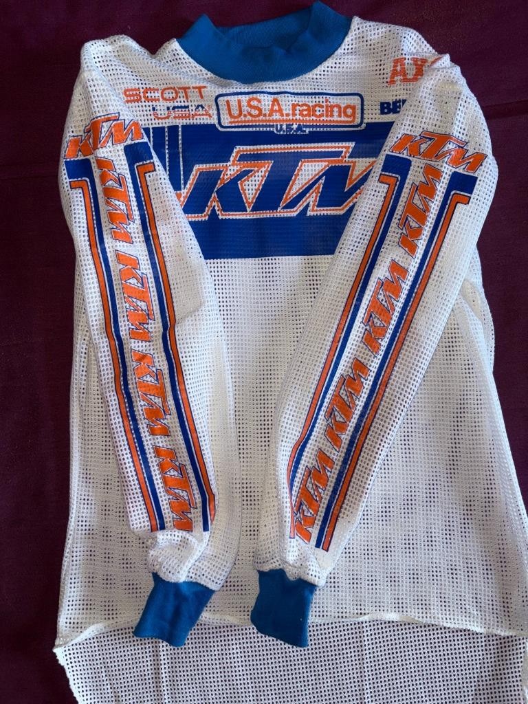 Vintage USA Racing Team KTM Scott Mesh Long Sleeve Shirt M motocross bel ray axo gallery