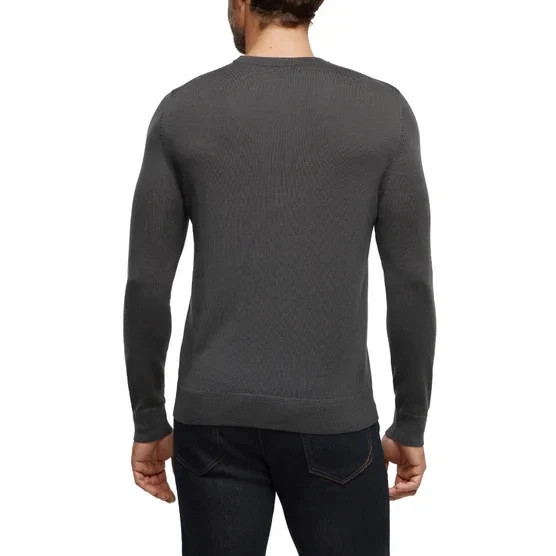 Banana Republic Men’s Merino Wool Crew Neck Sweater, Gray, Size M gallery