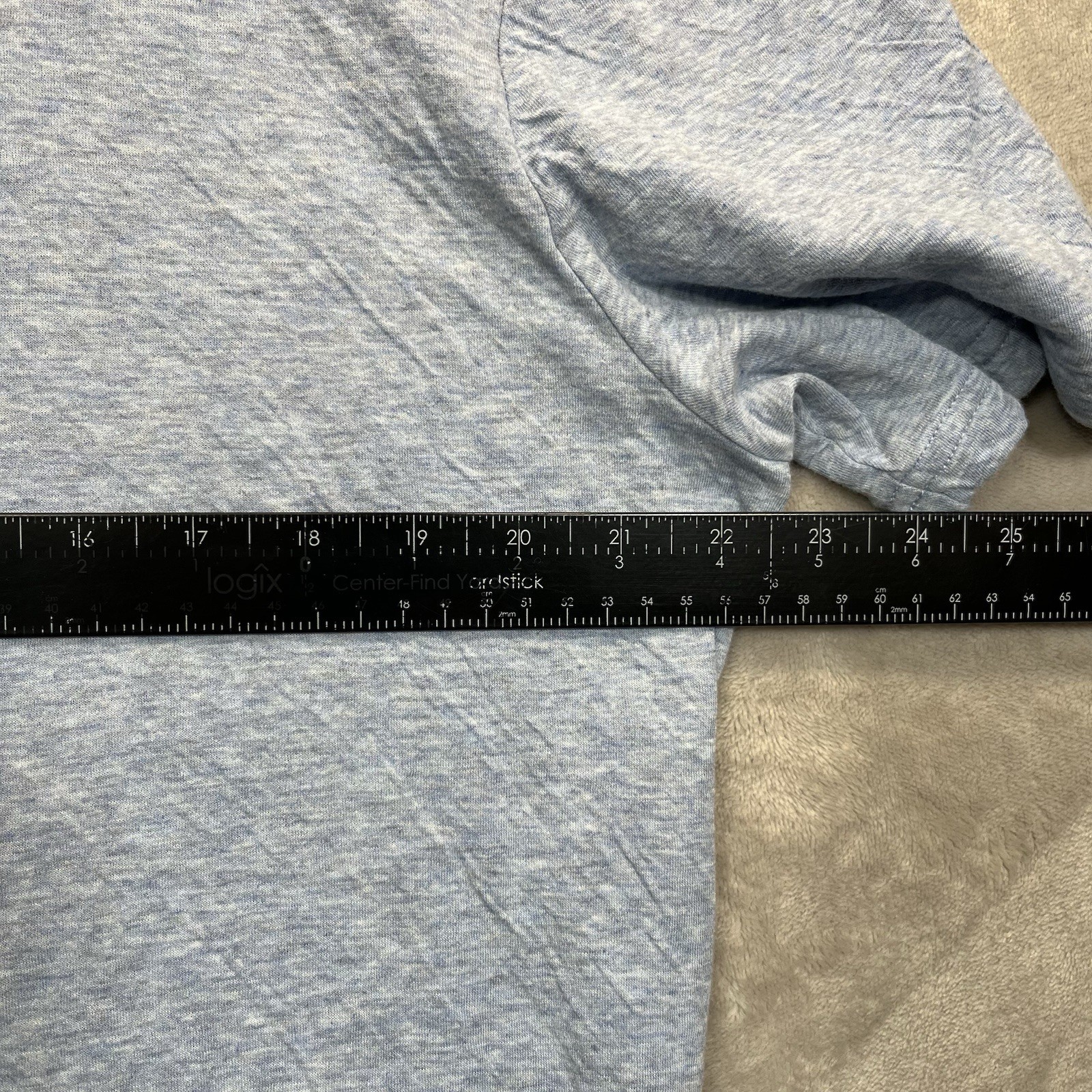 Faherty Shirt Mens XL Blue Cloud Cotton Pima Modal Heather Crewneck T-Shirt gallery