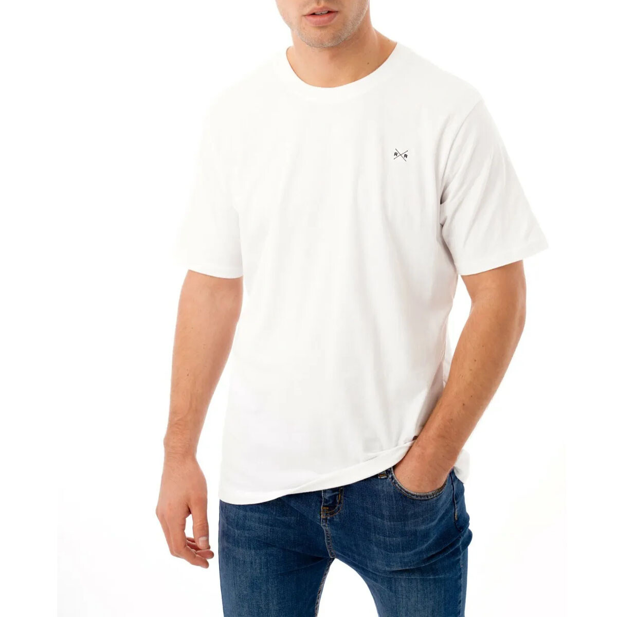 Mens T-shirt Short Sleeve Shirt Crew Neck Plain Casual Top Tee Size S-XXL gallery