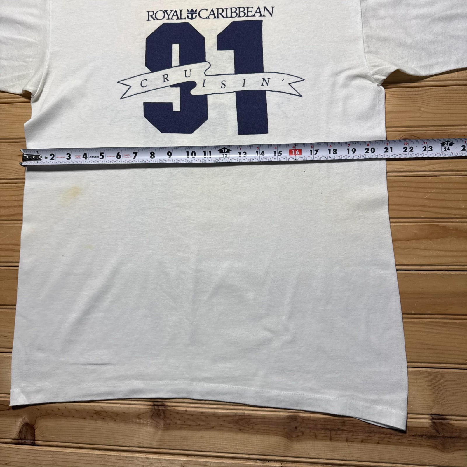 Vintage 1991 Royal Caribbean #91 Cruise Ship Souvenir Ringer T-Shirt Men's Large gallery