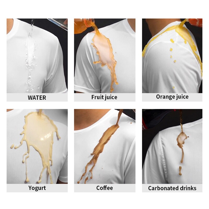 Anti-Dirty T-shirt Quick-drying Tee Shirt Hydrophobic Stain Resistant gallery