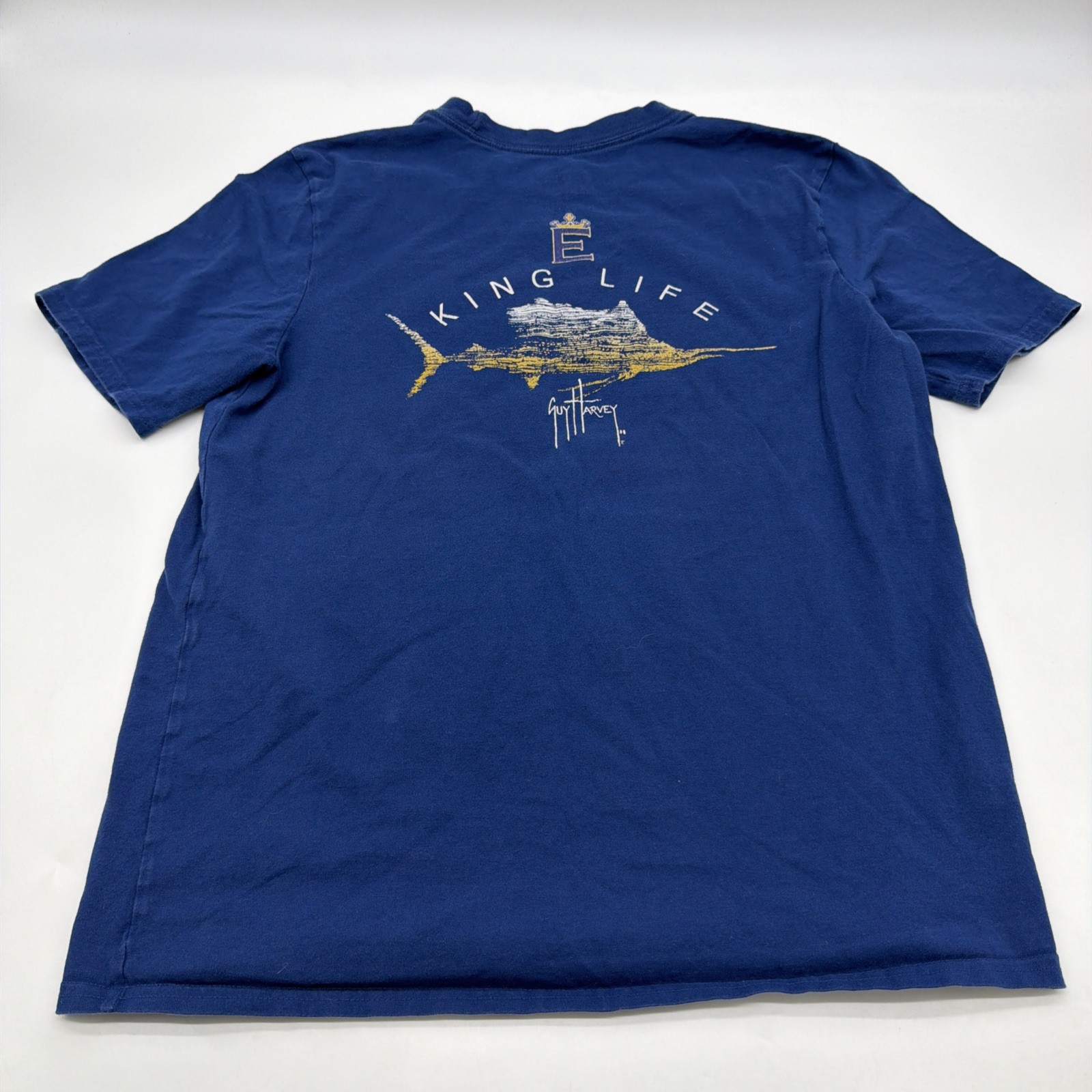 Guy Harvey T-shirt Men M Blue Graphic Print Logo .#43989 gallery