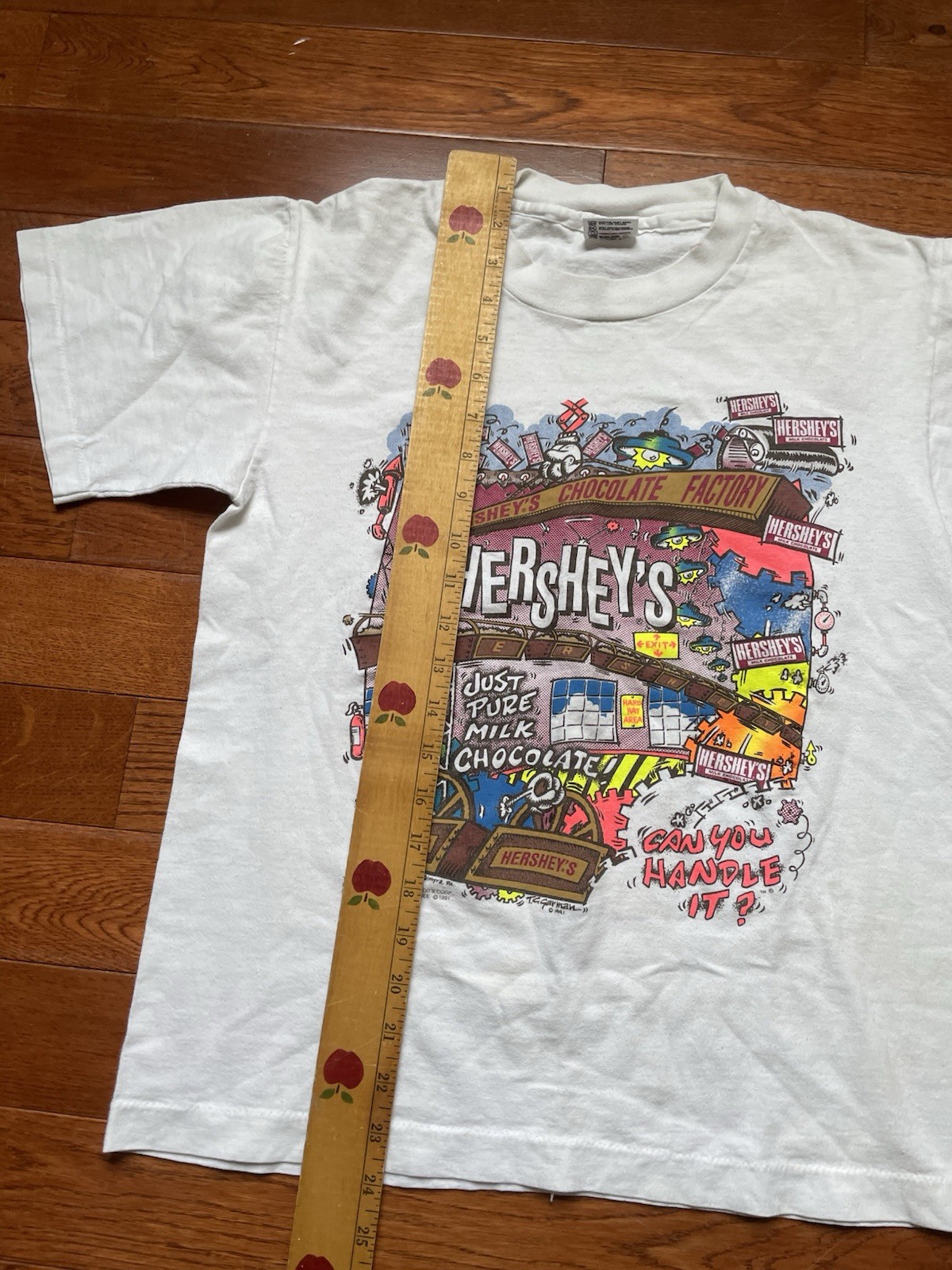 Vintage 1991 Hershey's Chocolate Factory Shirt Mens (S) Single Stitch Sleeve USA gallery