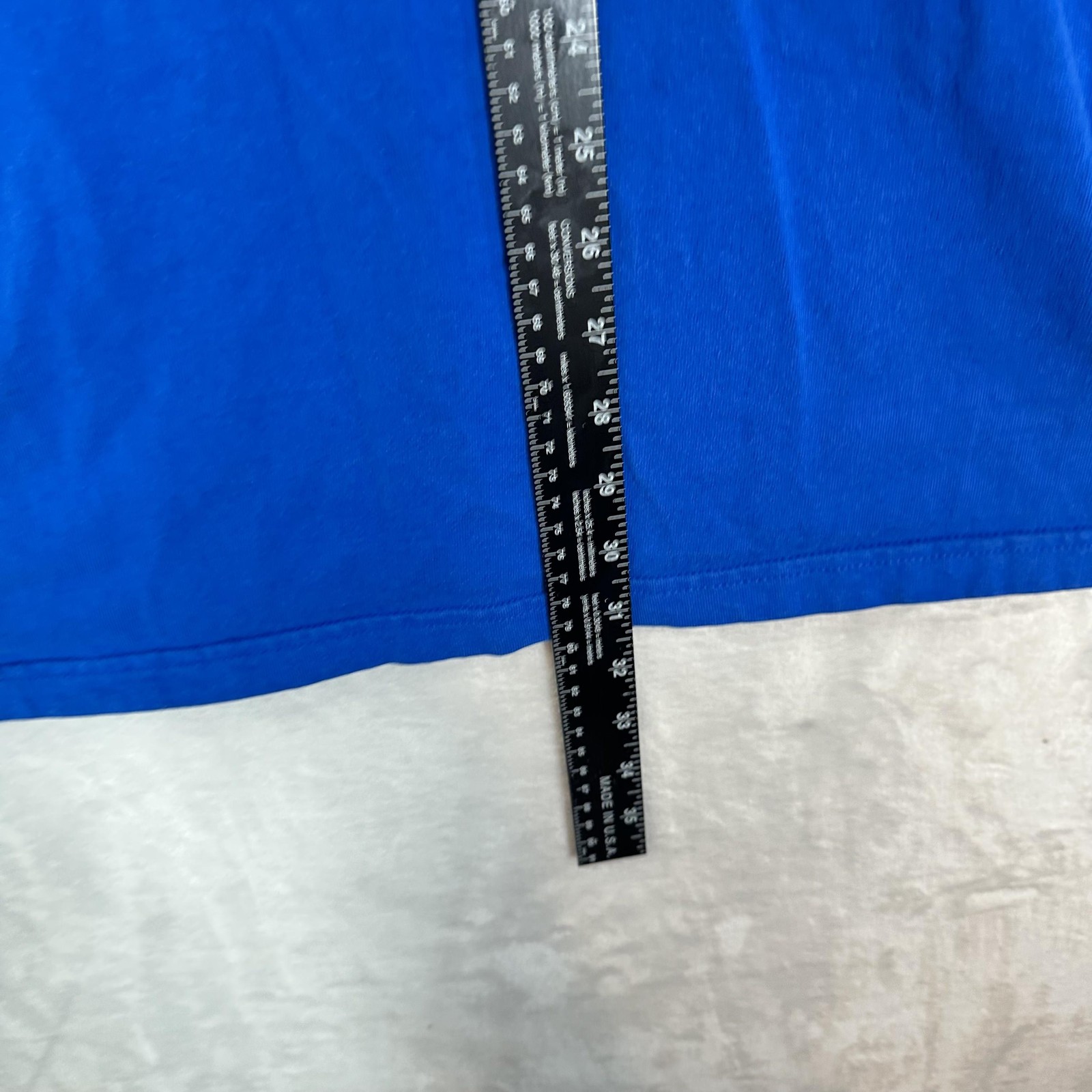 Vintage Pluma Shirt Mens XL Blue Heavyweight Cotton Crewneck Solid Blank Tee 90s gallery