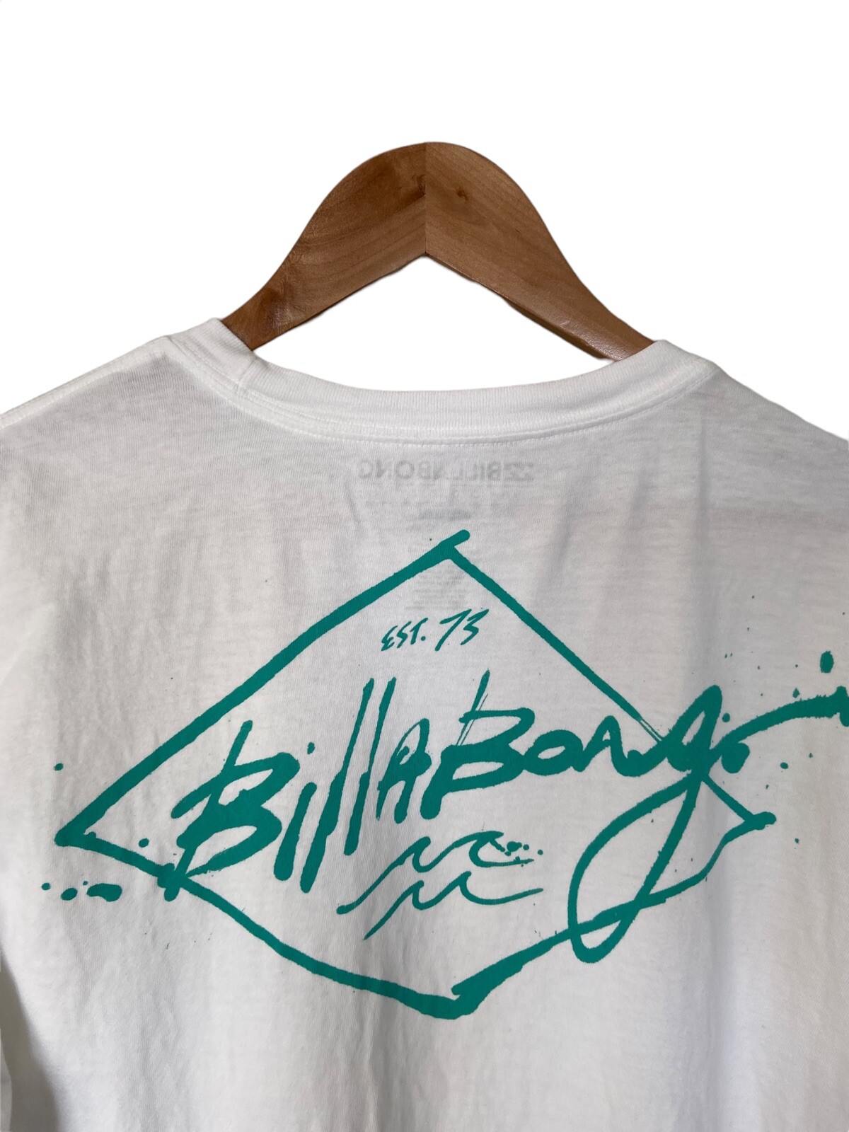 Billabong The Core Tee Shirt White 100% Cotton Mens Size L EUC gallery
