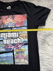 Surf Style Men’s Black Miami Beach Party City Graphic Crew Neck T-Shirt Size S