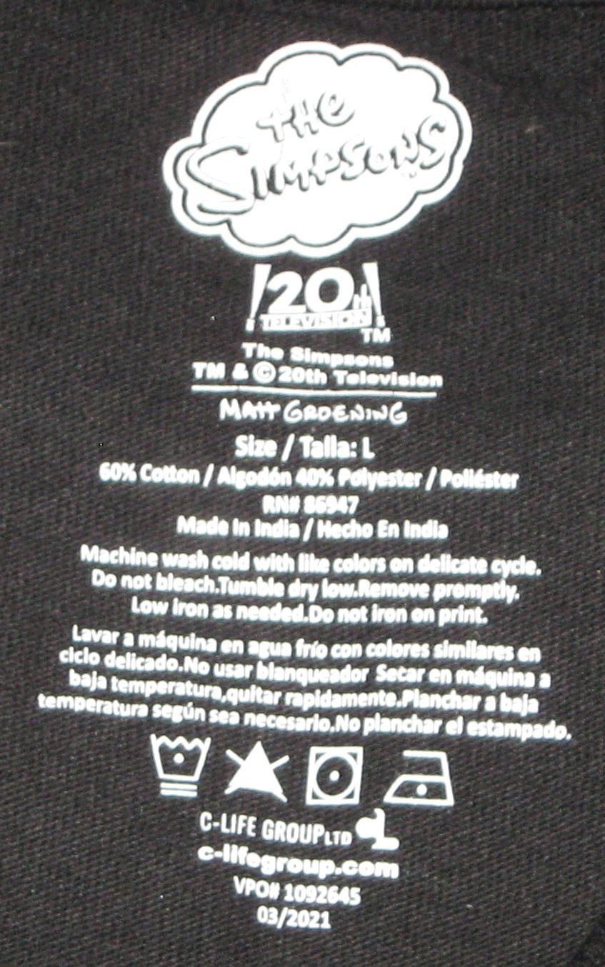 The Simpsons Men's T-Shirt Sz L Treehouse Of Horror gallery