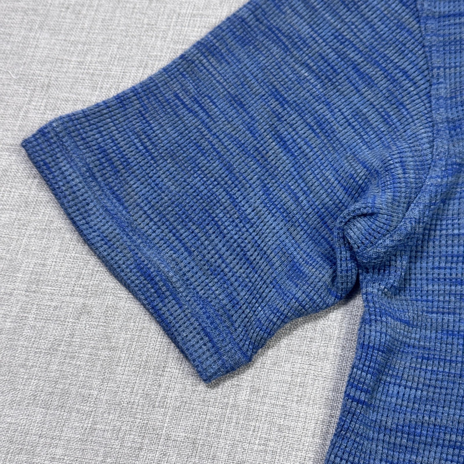 Jhane Barnes Silk T-Shirt Mens Large Blue Striped Crew Neck Short Sleeve gallery