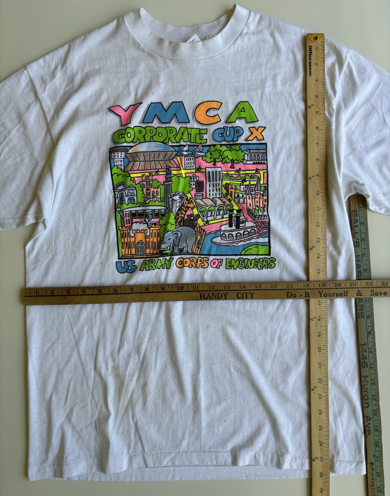 Lot 4 Vintage YMCA New Orleans Corporate Cup T Shirts Single Stitch 80s 90s gallery