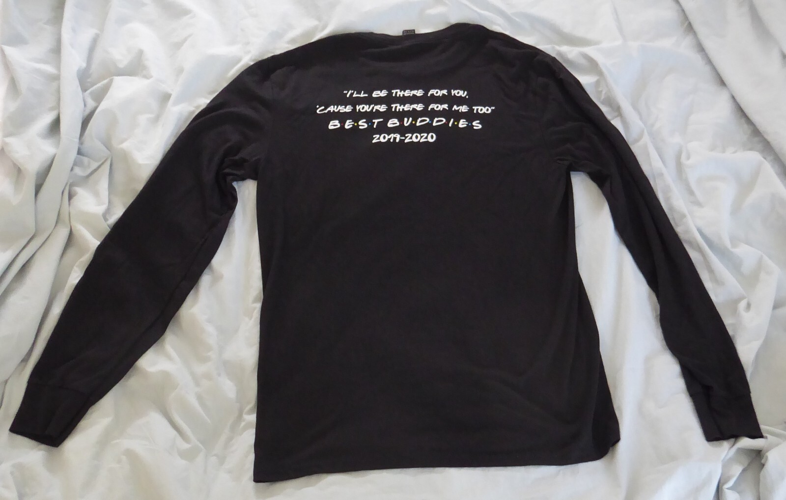 Men's Best Buddies t-shirt, Keith Haring, long-sleeves, crew neck, black, Small gallery