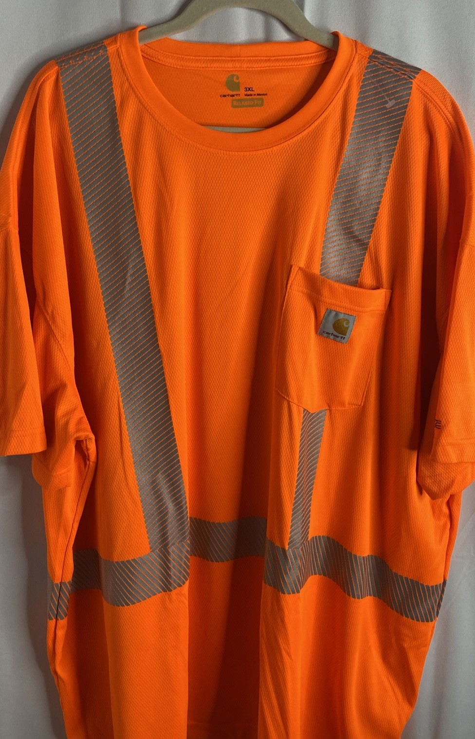 Carhartt Force T Shirt Mens 3XL Neon Orange NWOT High Visibility Reflective gallery