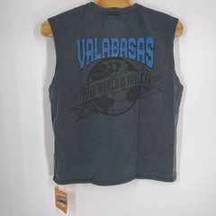 NWT Valabasas Men’s Tee Clear Views Sleeveless Top Size XXL Vintage Grey