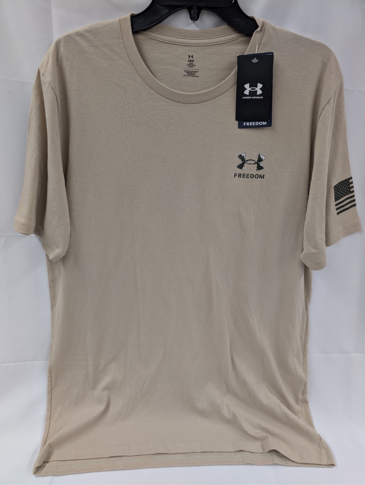 Under Armour Men's Freedom Snake Knife Cotton Desert Sand T-Shirt Sz L New gallery