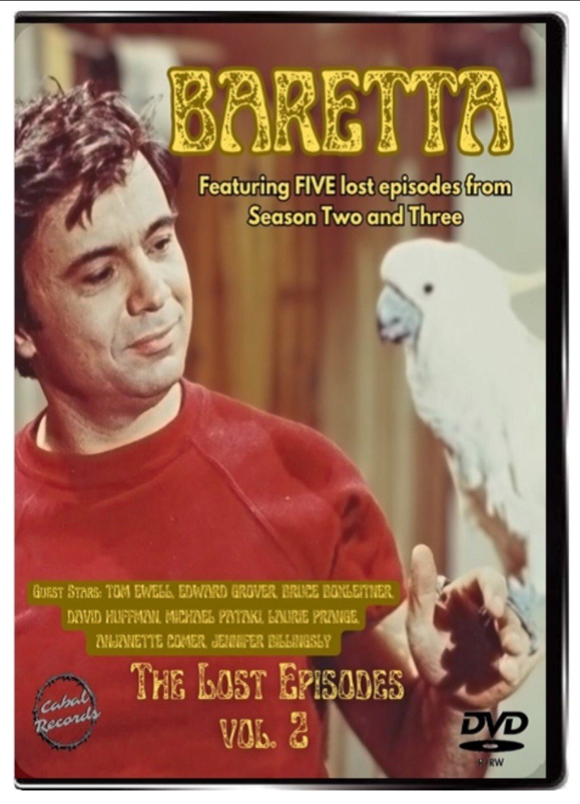Baretta TV Show “Lost Episodes” Vol. 2 DVD +streaming (5 Shows) Robert Blake