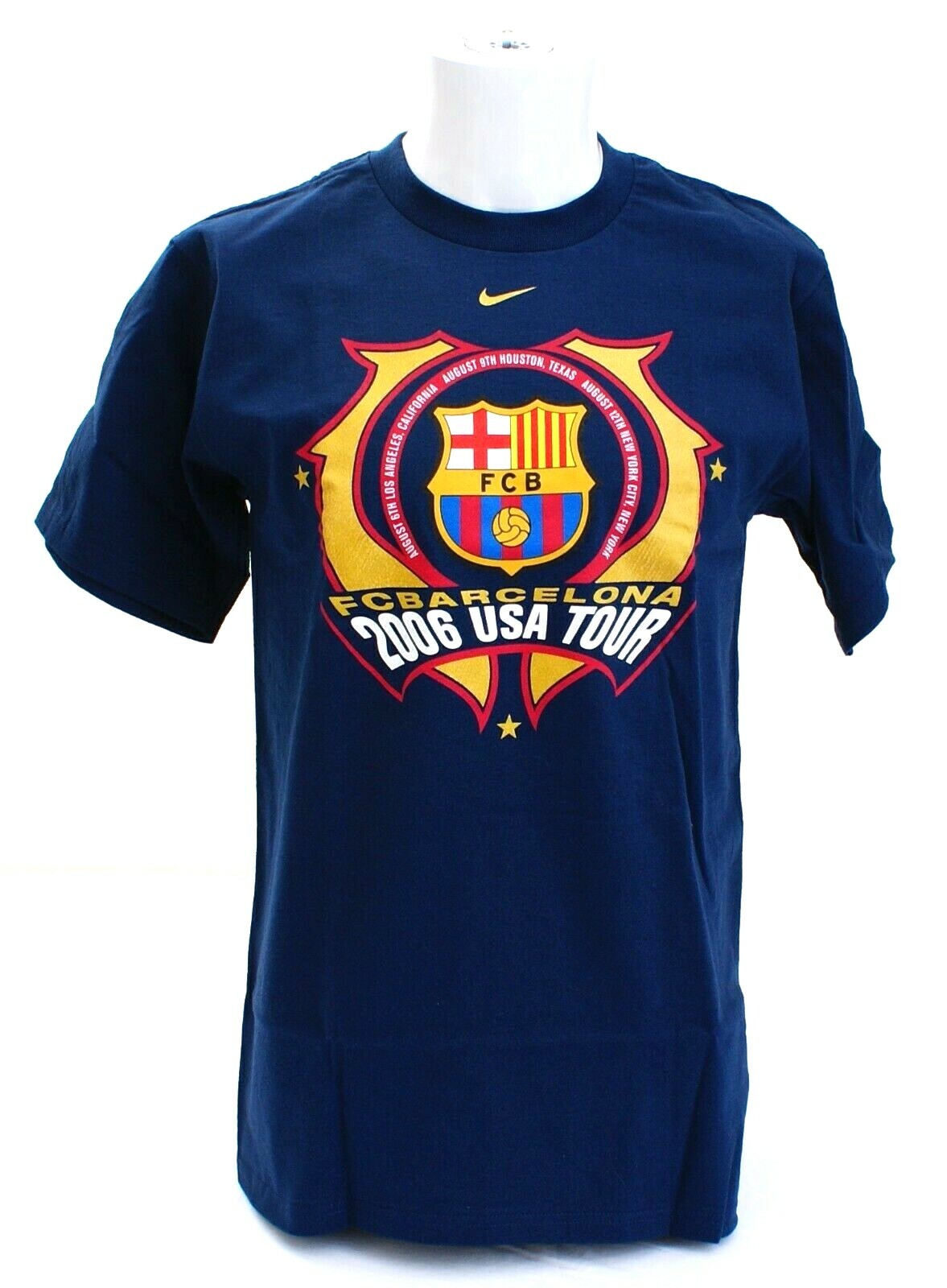 Nike FCB FC Barcelona Blue Short Sleeve Graphic T-Shirt Tee Shirt Men’s NWT
